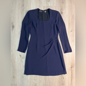Liz Claiborne Sheath Dress / Size 12 Petite / Navy Blue